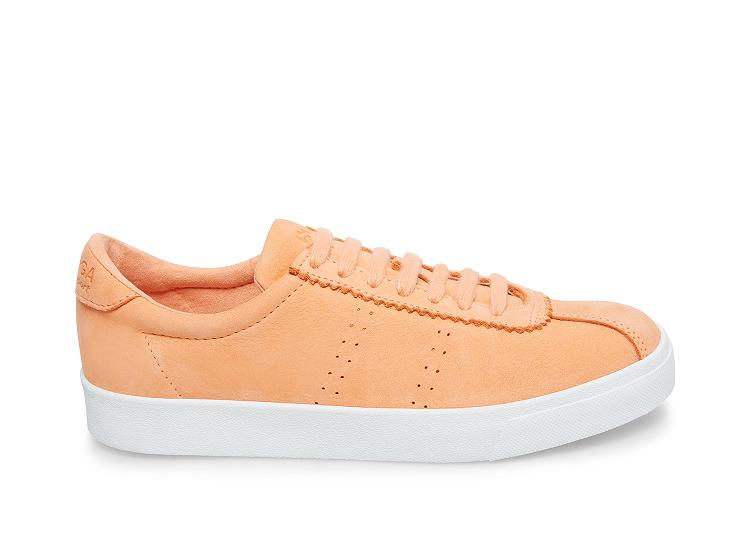 Superga 2843 Clubs Nbkleaw Light Orange - Womens Superga Lace Up Shoes